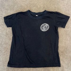 Santa Cruz Skateboards t-shirt. Crew neck, short sleeve. Color- black. Size Med